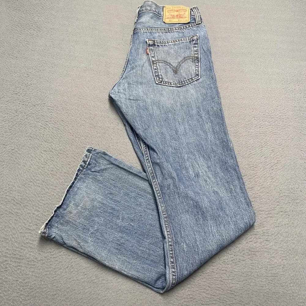 VTG Levis 527 Jeans Mens 32x34 Blue Low Bootcut Denim Medium Wash Cotton y2k